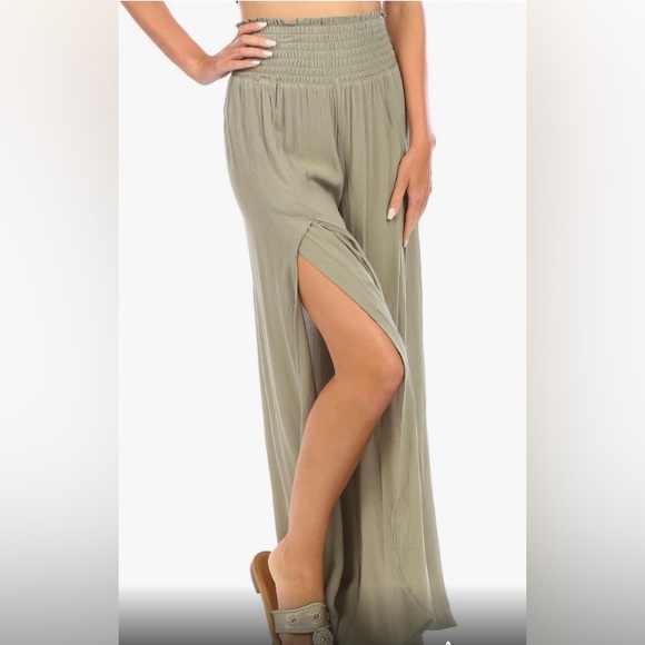 New Rewash Wide Leg Beachy Open Wide Leg Pants Size Large - Picture 2 of 11